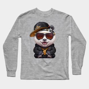 Panda Hip-Hop Super Star Long Sleeve T-Shirt